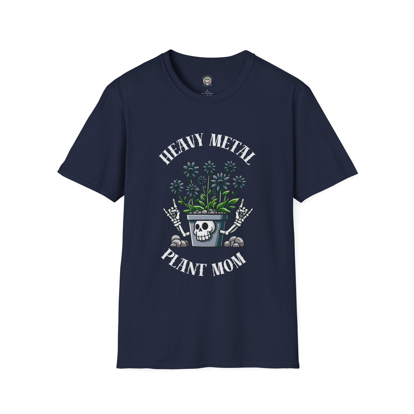 Heavy Metal Plant Mom Unisex Softstyle T-Shirt