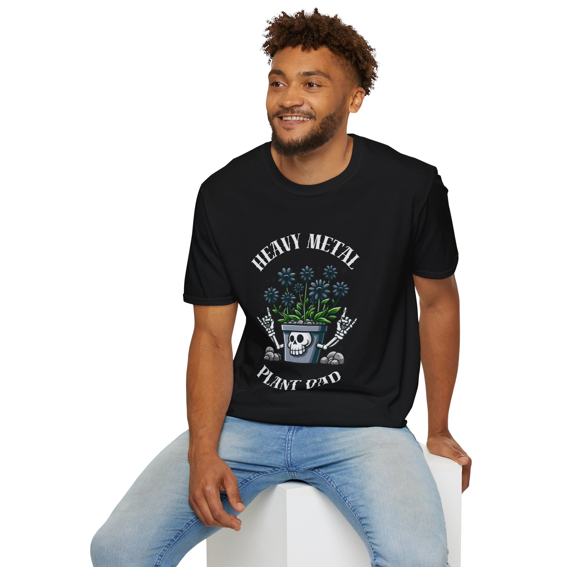 Heavy Metal Plant Dad Unisex Softstyle T-Shirt