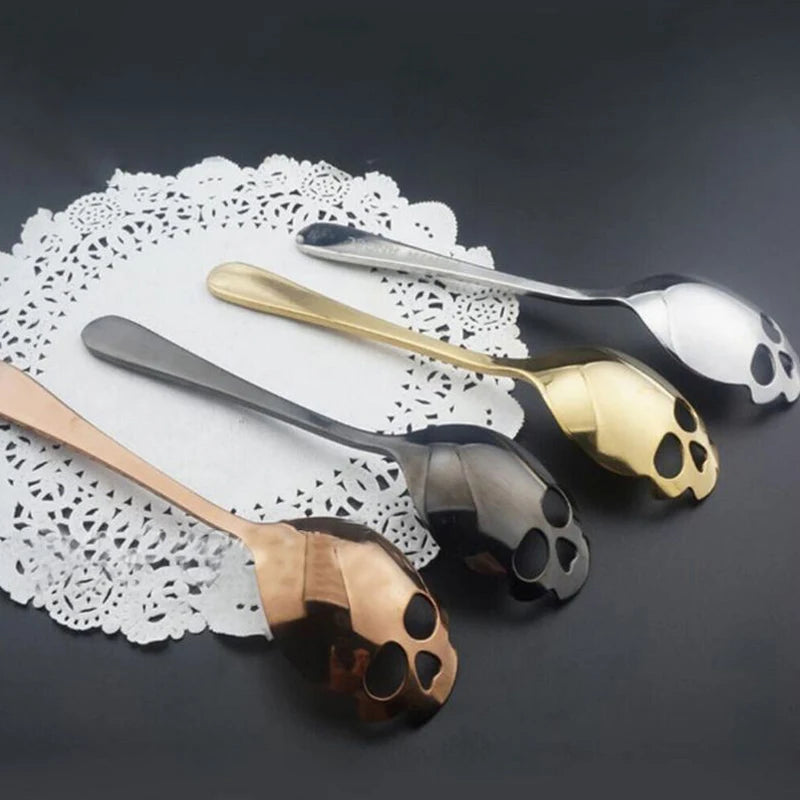 Stainless Steel Skull Spoon | Unique Gothic Utensil