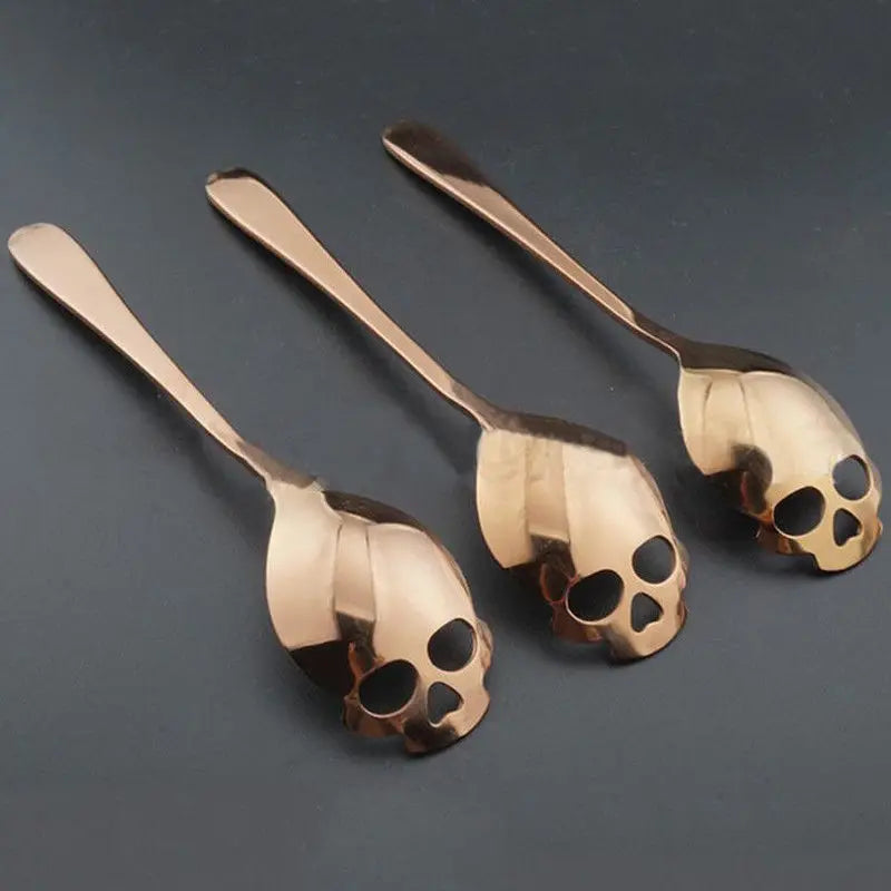 Stainless Steel Skull Spoon | Unique Gothic Utensil