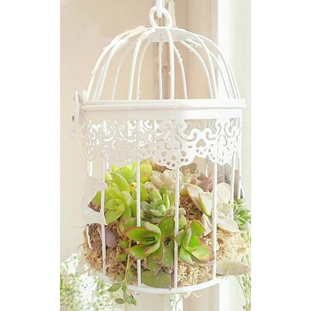 Stylish Metal Birdcage Planter - Unique Home and Garden Decor