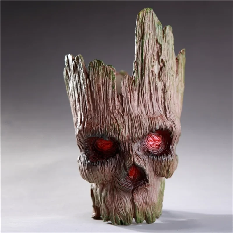 Tree Skull Planter | Unique Gothic Garden Decor