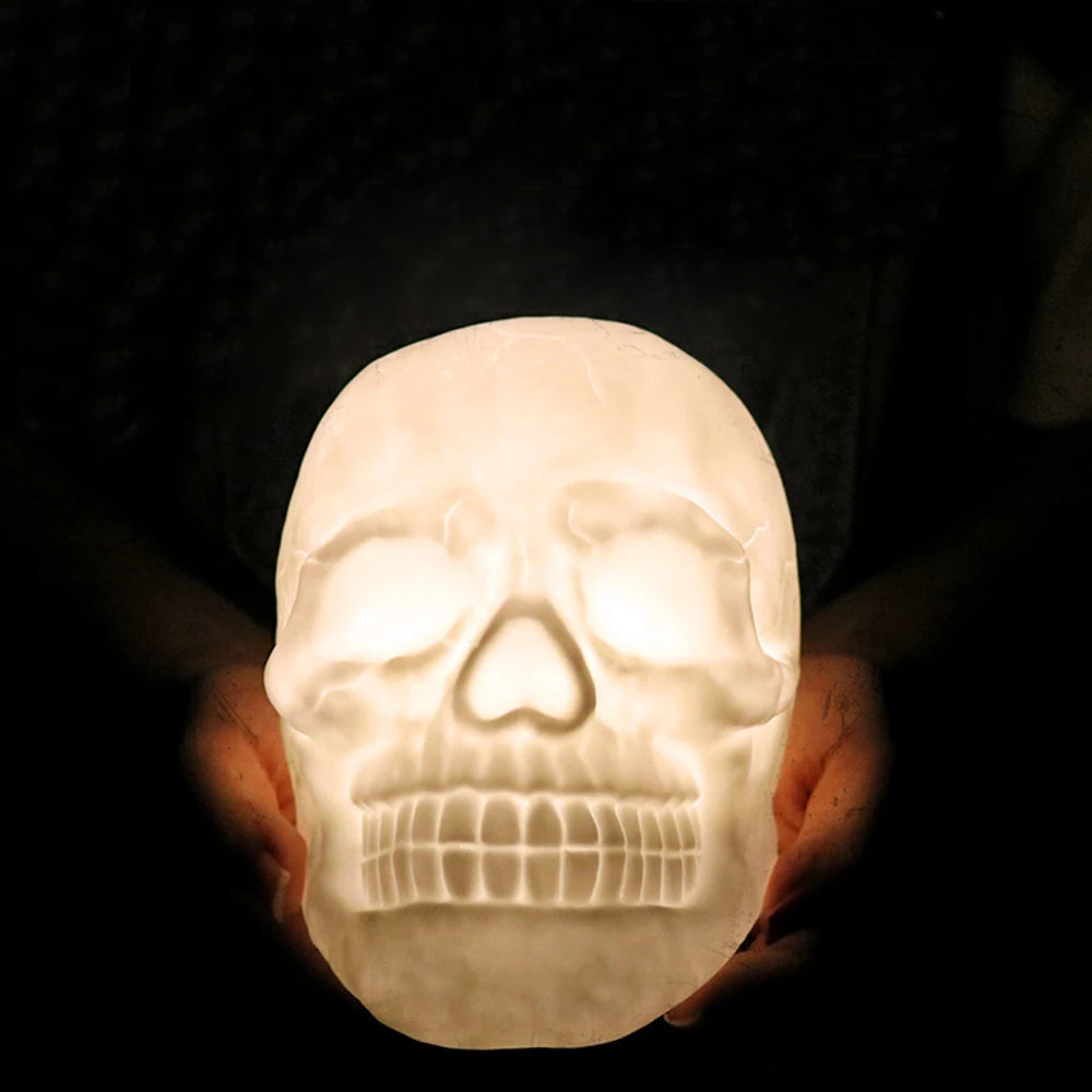 Remote Control Color Changeable Touch Sensor Skull LED Night Light