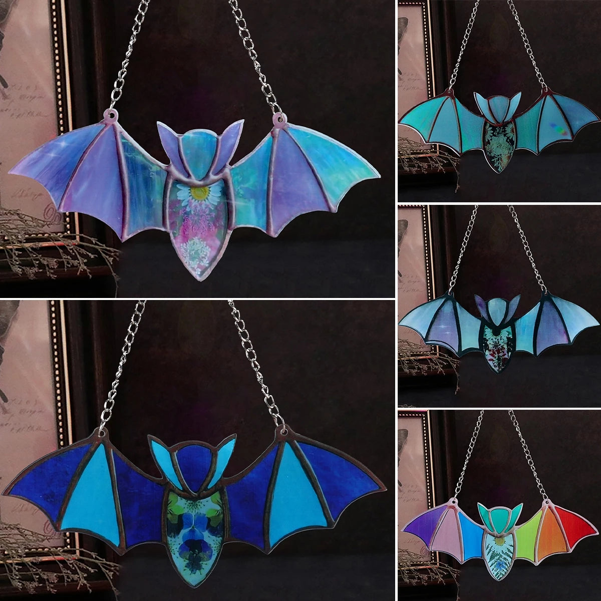 Bat Window Hanging Pendant | 4 Colors & Styles