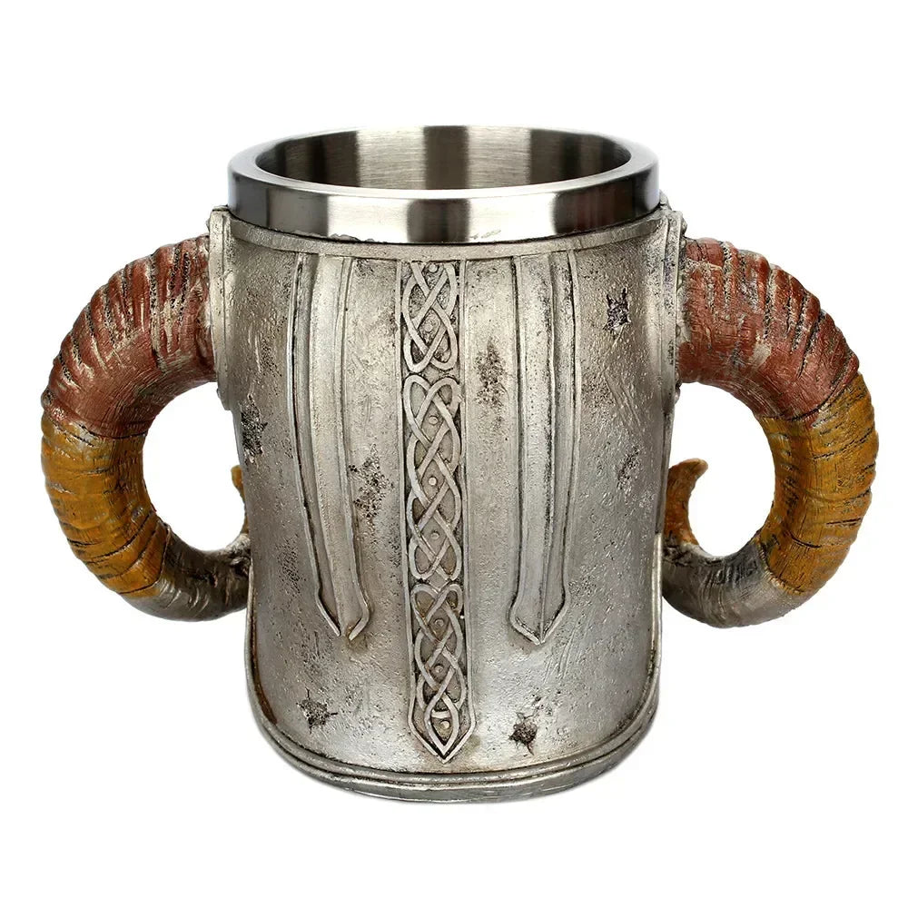 Viking Skull Mug Stainless Steel