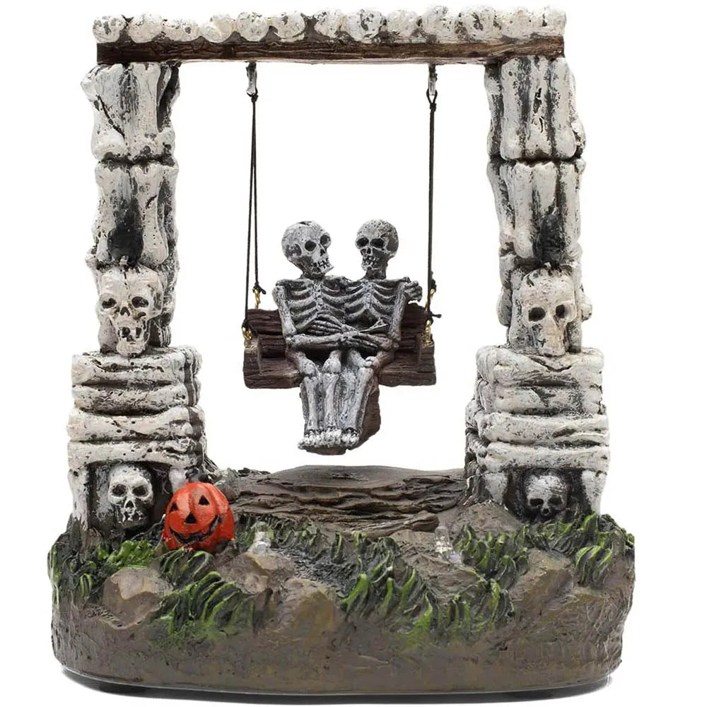 Add Spooky Charm with a Swinging Skeleton Figure LED Light