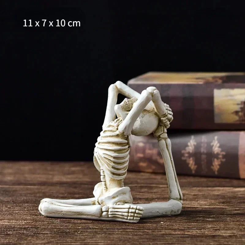 Yoga Skeleton Figurine