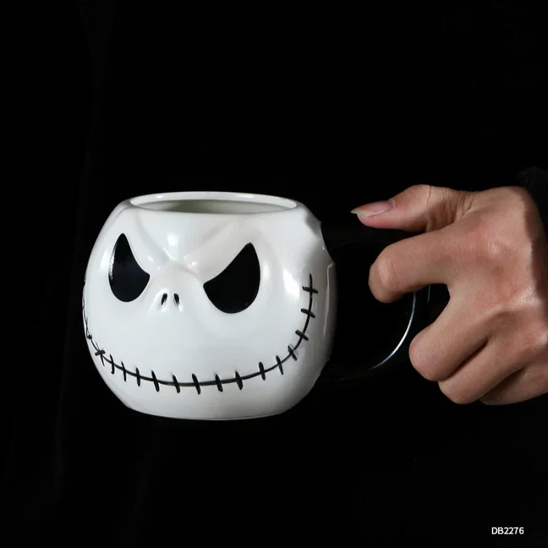 Unique Jack Skellington Skull Ceramic Mug - Ideal Gift Fans