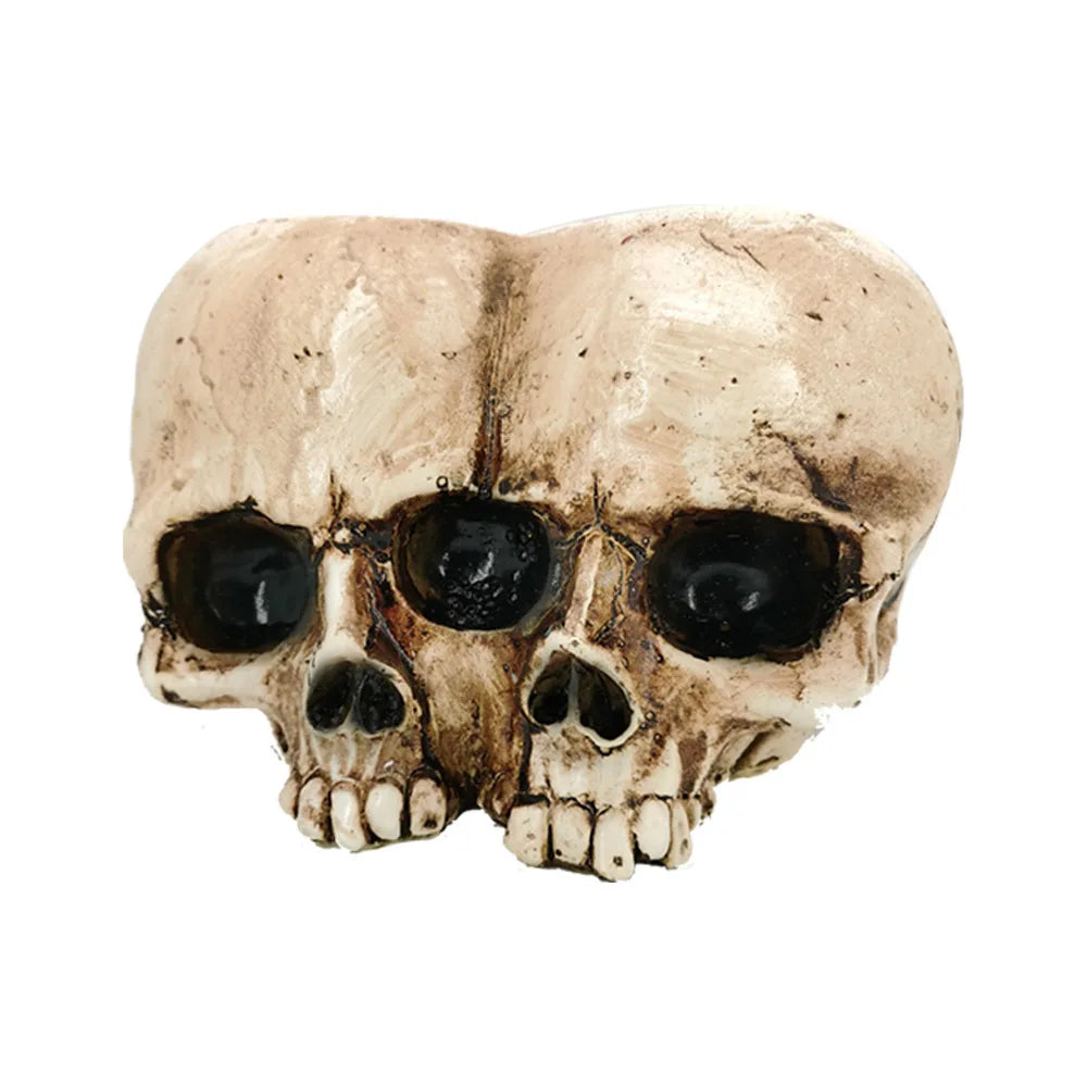 Resin Human Skull Planter (Single or Double Skull)