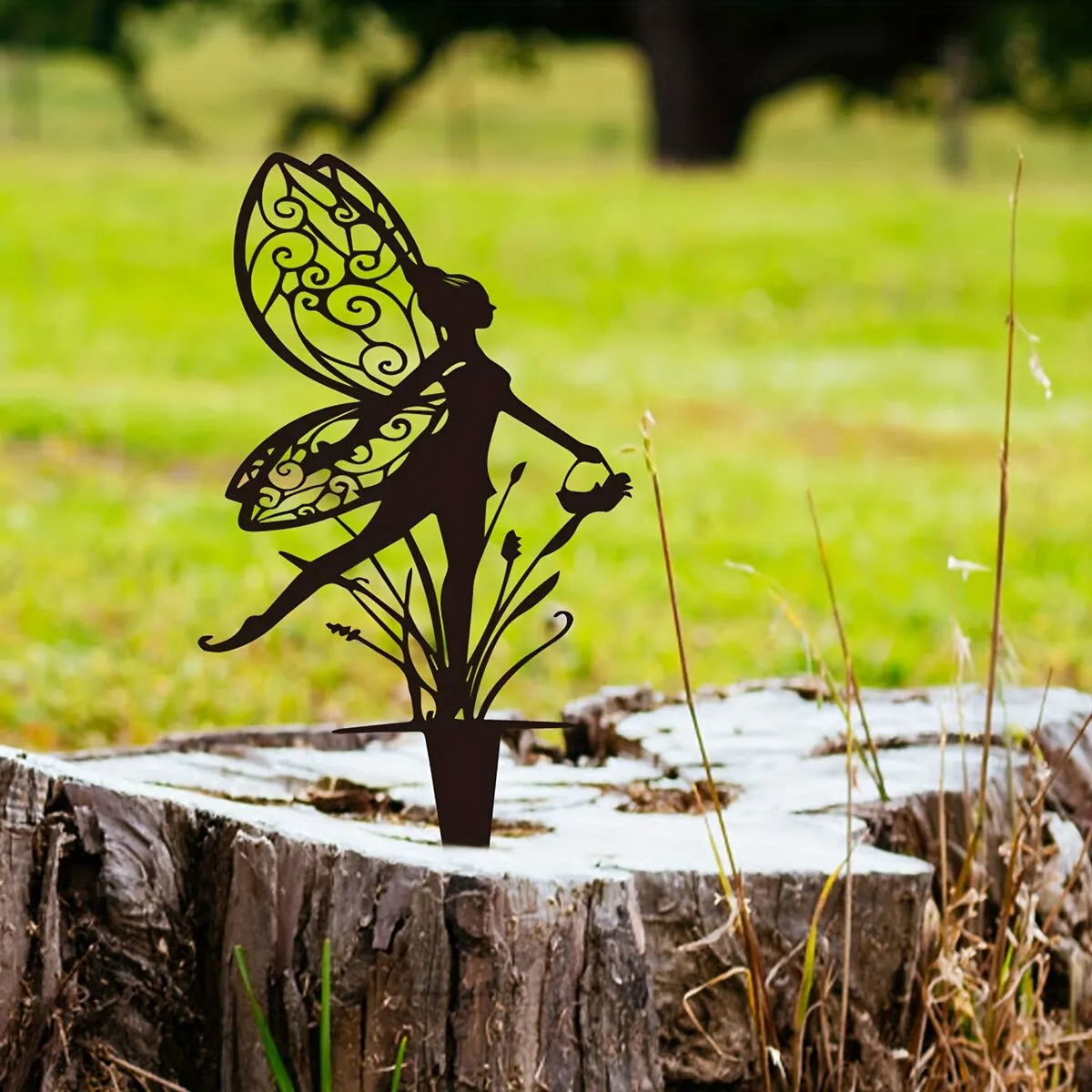 Magical Metal Fairy Outdoor Lawn Decor - Perfect for Your Garden