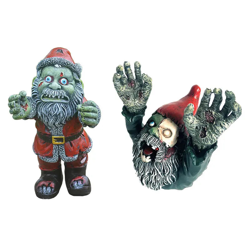 Zombie Gnome | Elf Horror Statues Outdoor Garden Resin Ornament