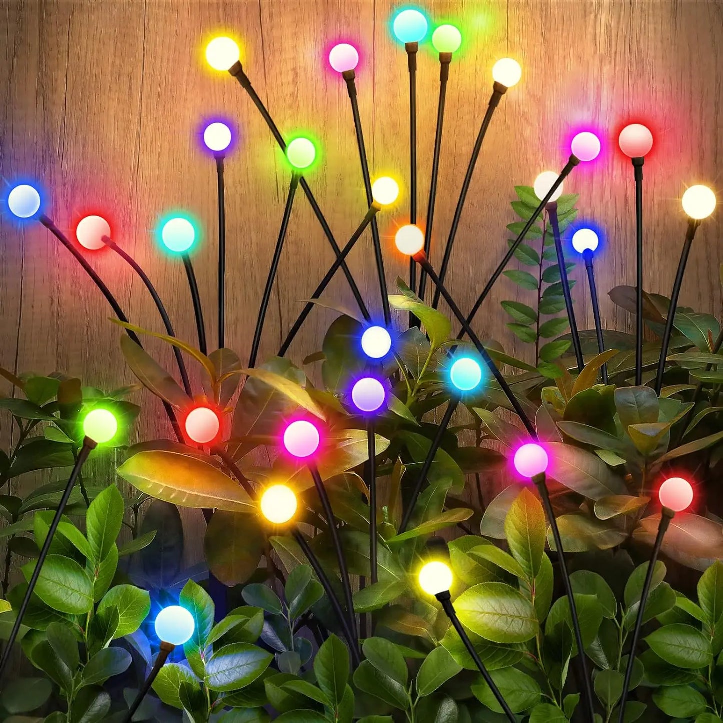 Enchanting Heads LED Solar Powered Firefly Garden Lights