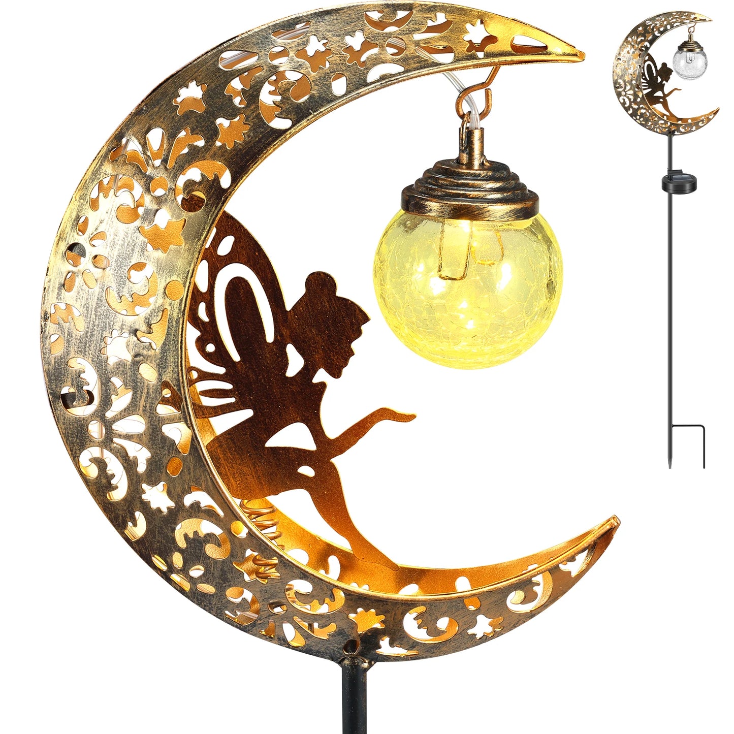  Moon Fairy Solar Garden LED Light - Perfect for Outdoor Decor