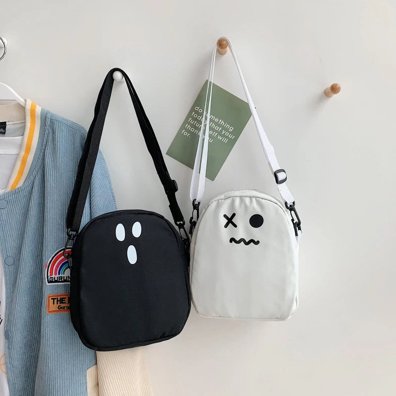 Cute Ghost Canvas Bag (2 Colors, 3 Expressions)