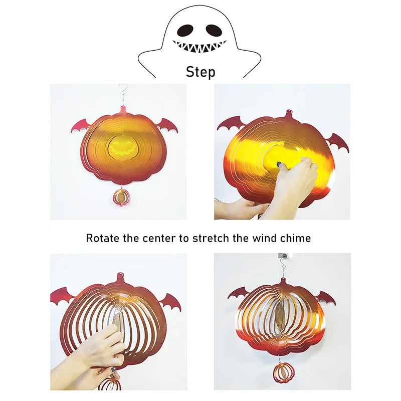 Pumpkin Wind Spinner For Home/Garden Decor