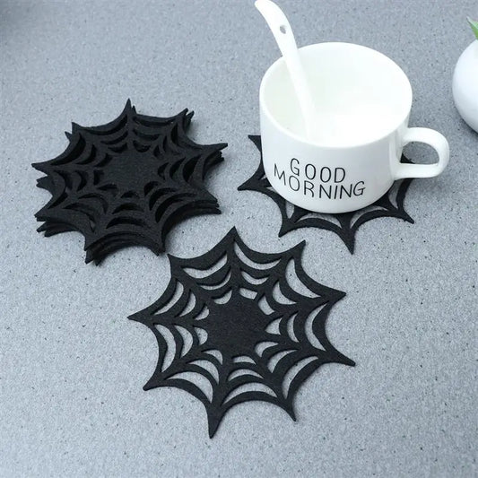 Stylish Spider Web Coasters for a Spooky Touch