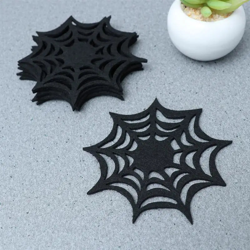 Stylish Spider Web Coasters for a Spooky Touch