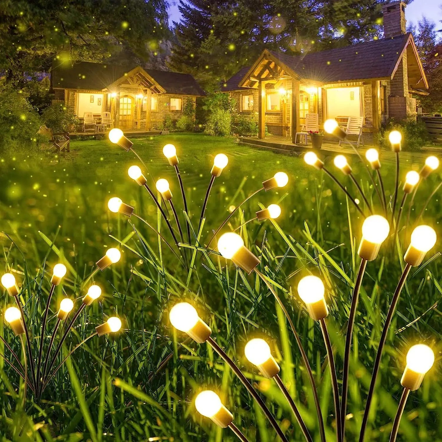 Enchanting Heads LED Solar Powered Firefly Garden Lights