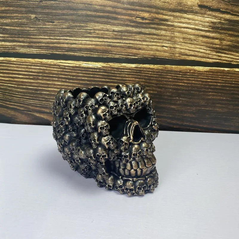 Small Resin Skeleton | Skull Planter | Unique Garden Decor