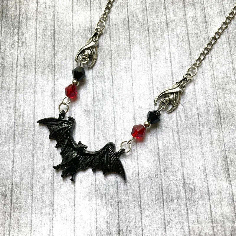 Punk Bat Gothic Necklace | Edgy Fashion Accessory