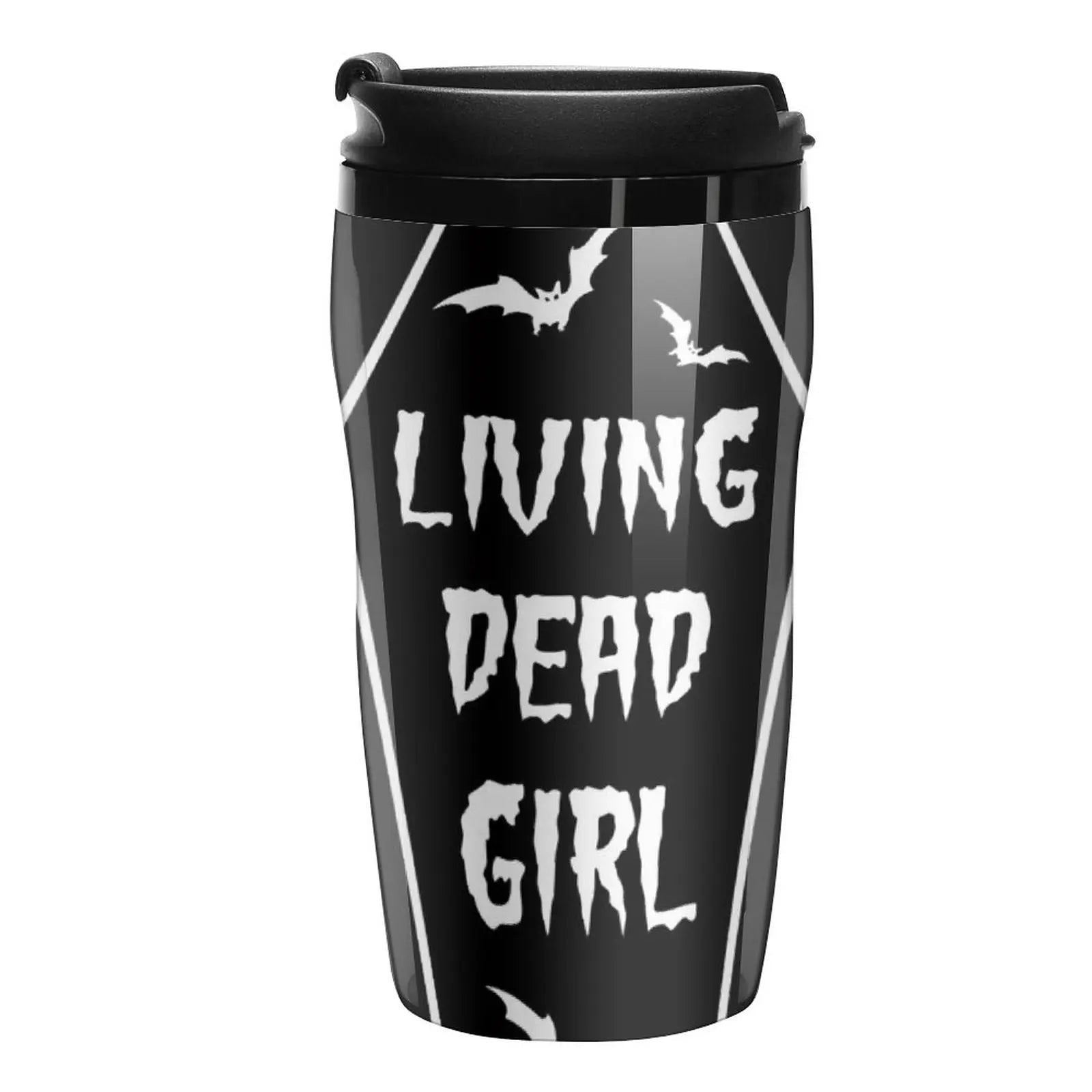 Living Dead Girl Coffin Travel Coffee Mug - Perfect for On-the-Go