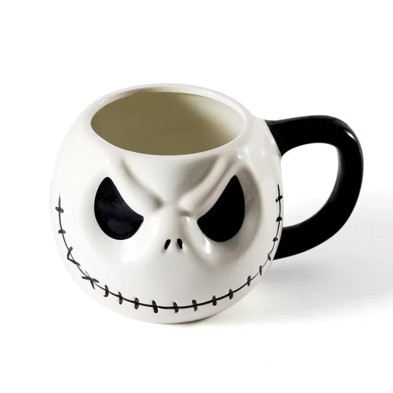 Unique Jack Skellington Skull Ceramic Mug - Ideal Gift Fans