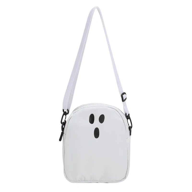 48636284109112Cute Ghost Canvas Bag | 2 Colors & 3 Expressions