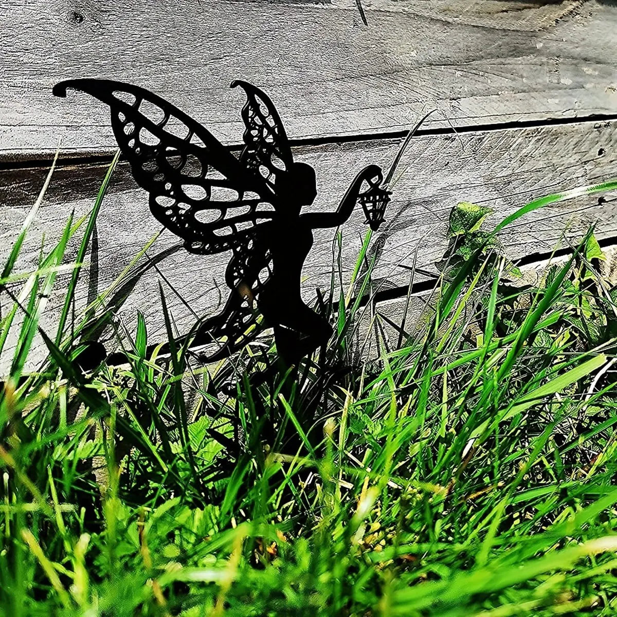 Magical Metal Fairy Outdoor Lawn Decor - Perfect for Your Garden