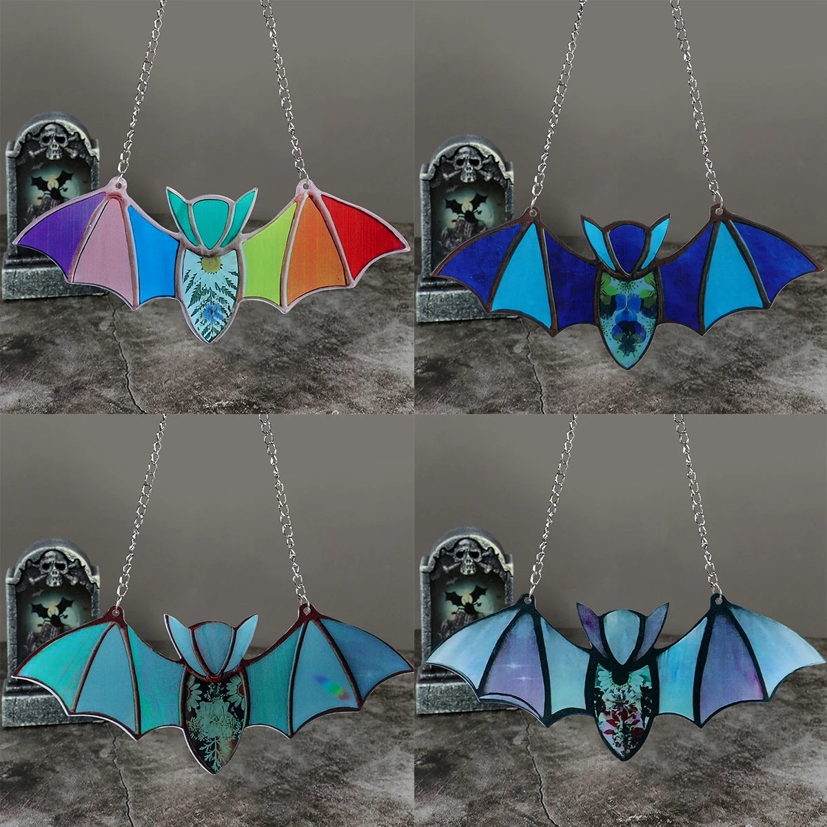 Bat Window Hanging Pendant | 4 Colors & Styles