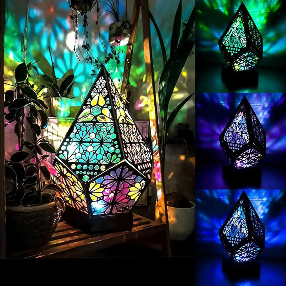 Colorful Diamond LED Projection Lamp | Vibrant & Dynamic Lighting