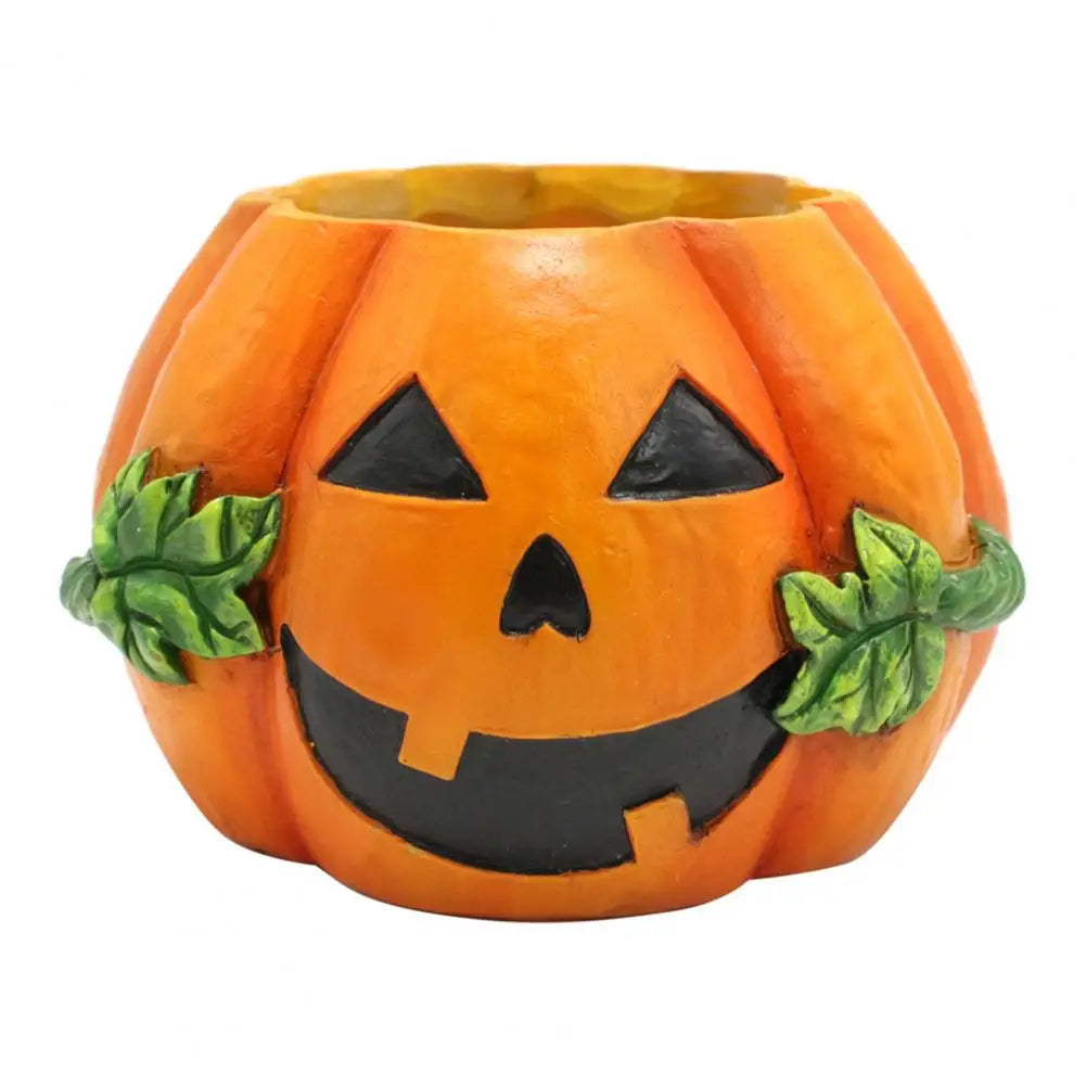 Small Jack-o-Lantern Planter | Unique Plant Pot