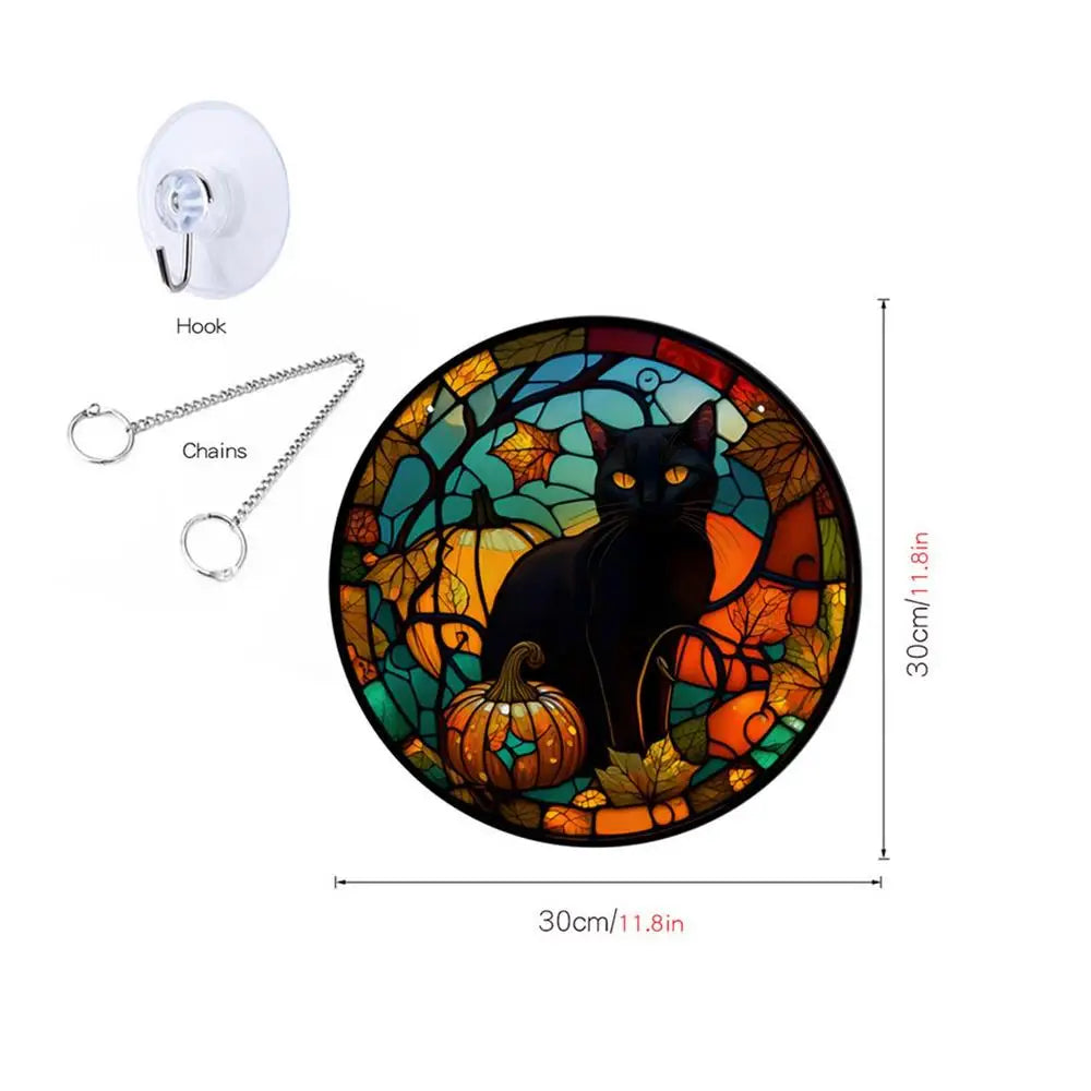 Spooky Stained Glass Ornaments | Unique Decorations