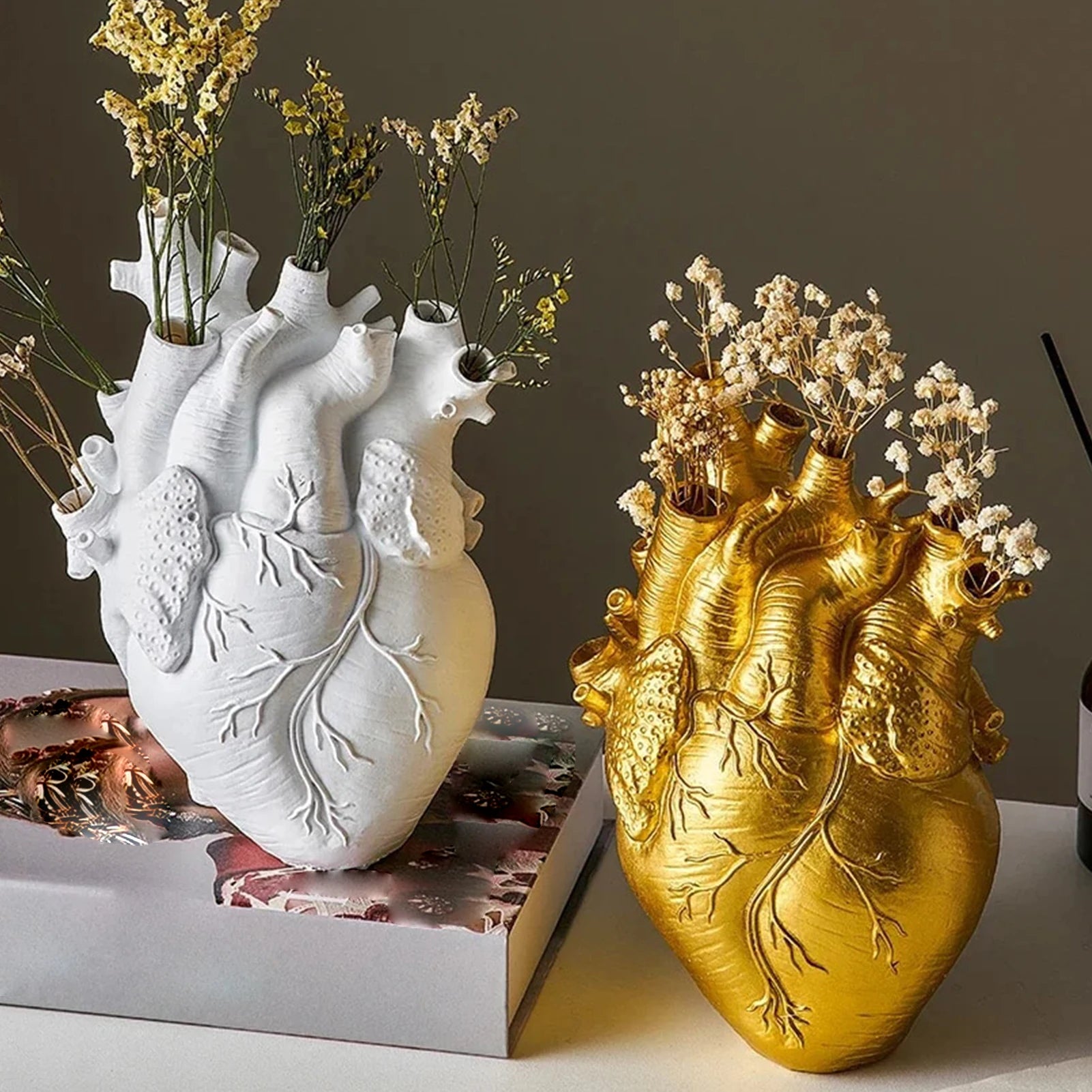 Anatomical Heart Shape Flower Vase | Unique & Artistic Vase