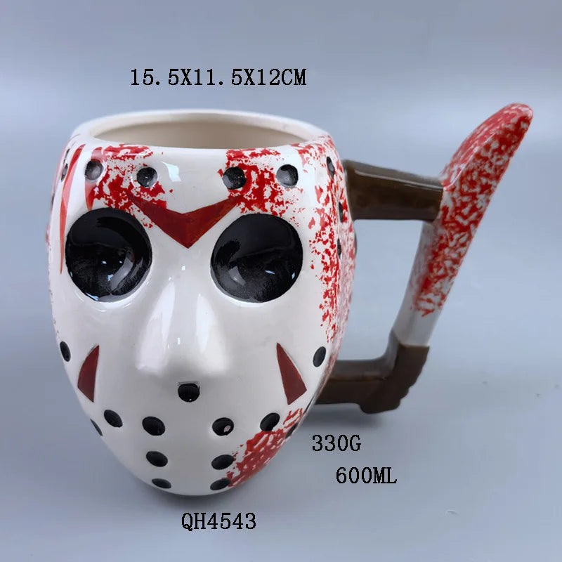 Bloody Horror Mask Cup | Spooky & Fun Drinkware