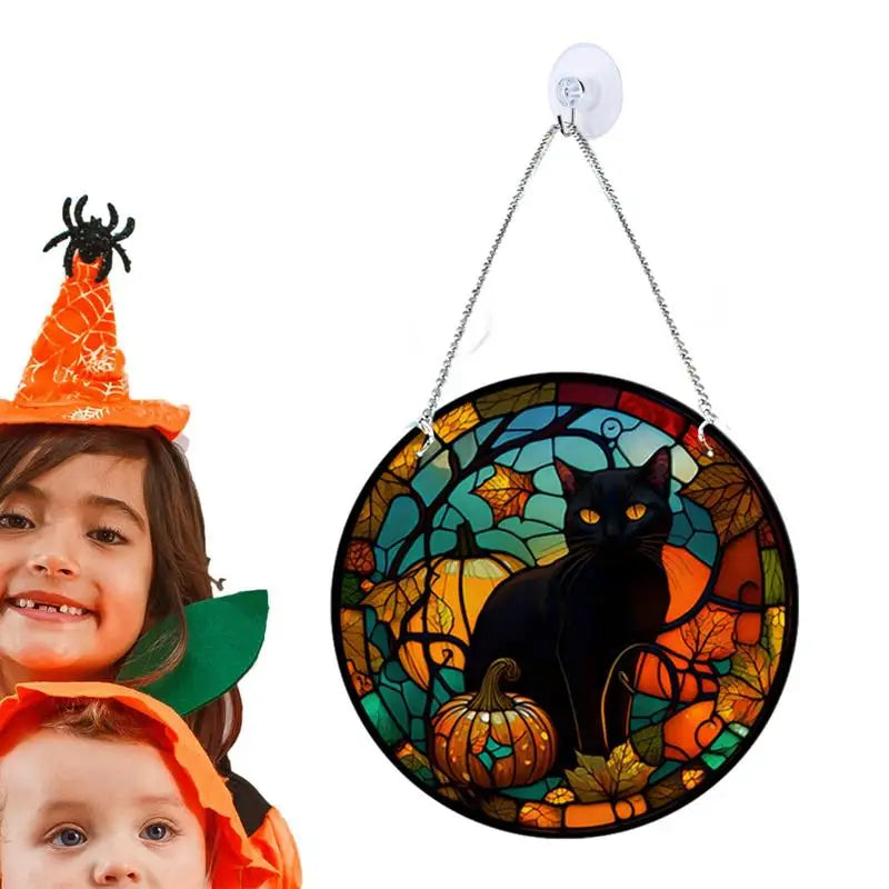 Spooky Stained Glass Ornaments | Unique Decorations