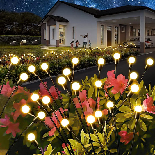 Enchanting Heads LED Solar Powered Firefly Garden Lights