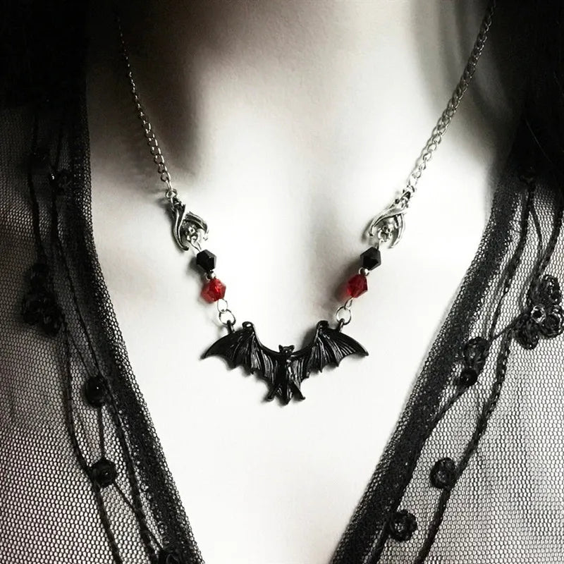 Punk Bat Gothic Necklace | Edgy Fashion Accessory