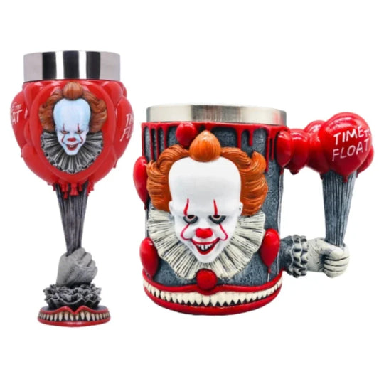 Creative Clown Stainless Steel Resin Goblet | Fun & Unique Drinkware