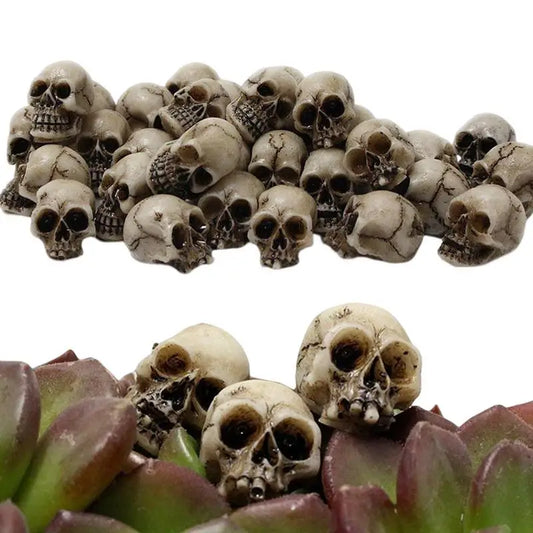 Miniature Skull Head Flowerpot Filler 20pcs