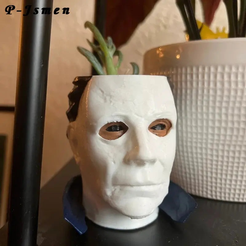 Halloween Michael Myers Resin Planter Plant Pot