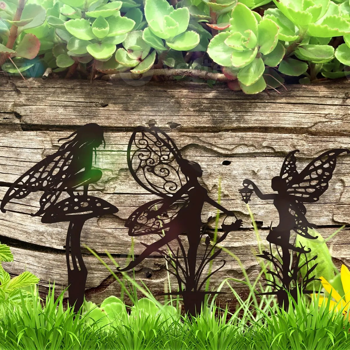 Magical Metal Fairy Outdoor Lawn Decor - Perfect for Your Garden