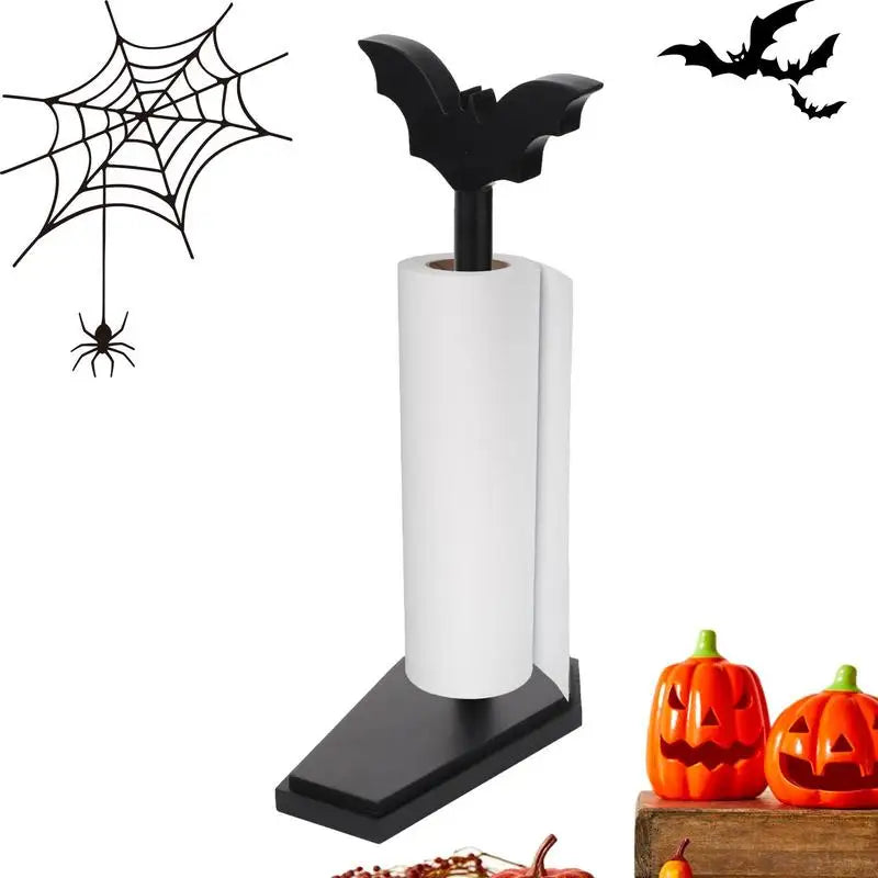 Bat Paper Towel Stand With Coffin Base | Kitchen Accessory 