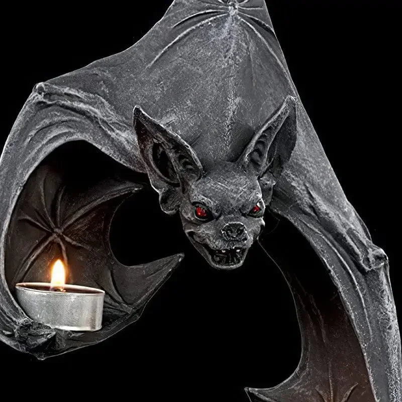 Wall-Mounted Bat Tealight Holder