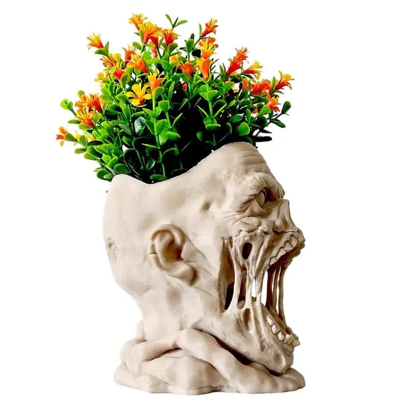 Horror Zombie Head Planter