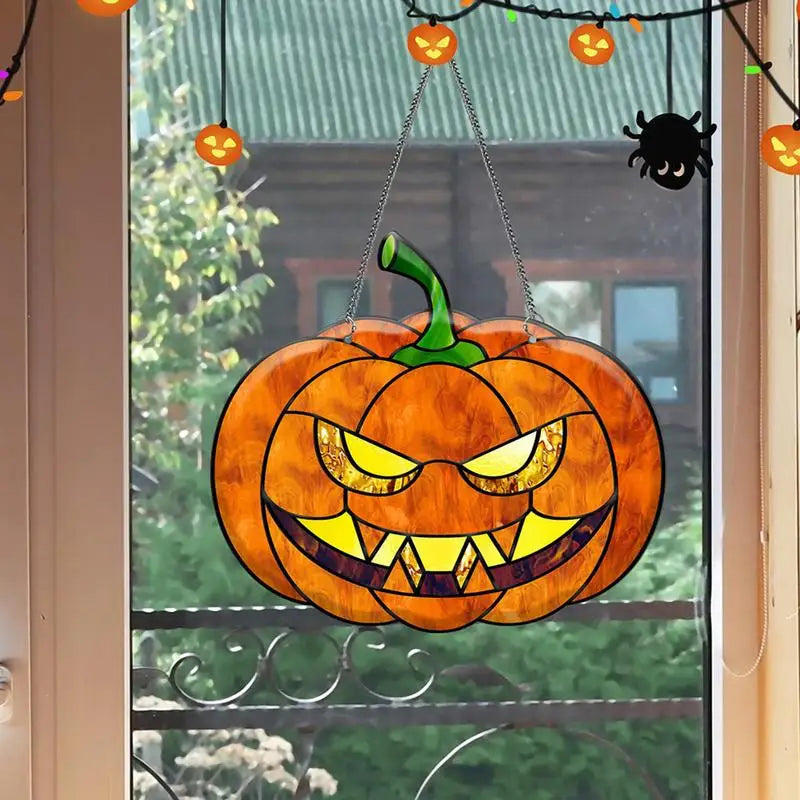 Spooky Stained Glass Ornaments | Unique Decorations