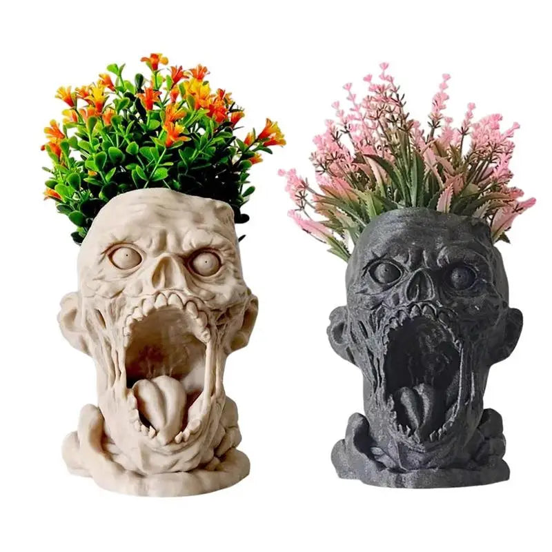 Horror Zombie Head Planter