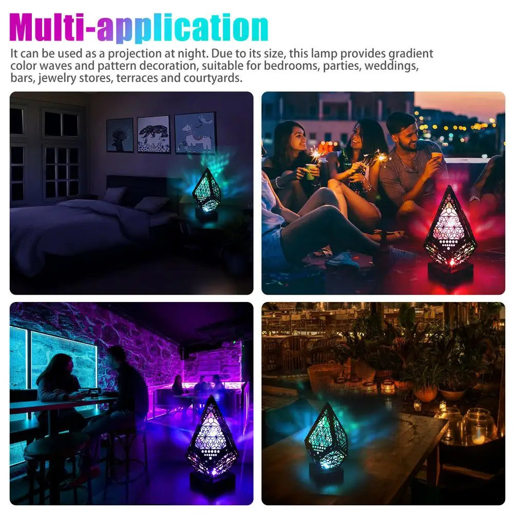 Colorful Diamond LED Projection Lamp | Vibrant & Dynamic Lighting