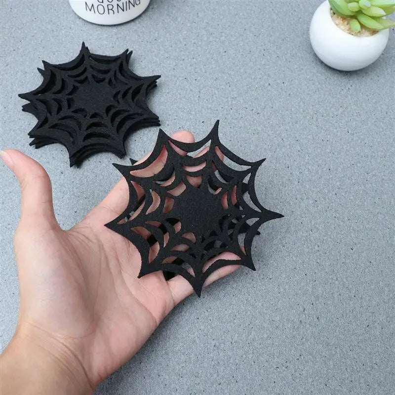 Stylish Spider Web Coasters for a Spooky Touch