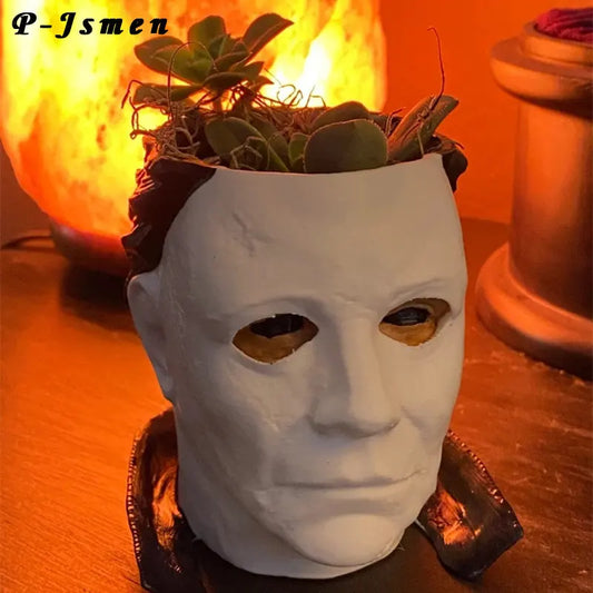 Halloween Michael Myers Resin Planter Plant Pot