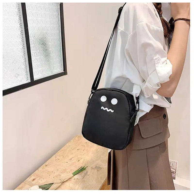 Cute Ghost Canvas Bag | 2 Colors & 3 Expressions